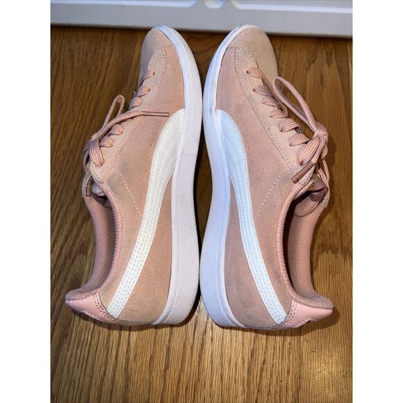 PUMA Suede Classic Trainers‎ Sneakers in Pink & White Low Top Size 7 - Picture 5 of 7